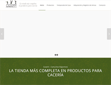 Tablet Screenshot of cazarin.com.mx